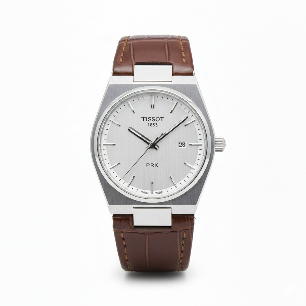 Modern Leather Band Watch
